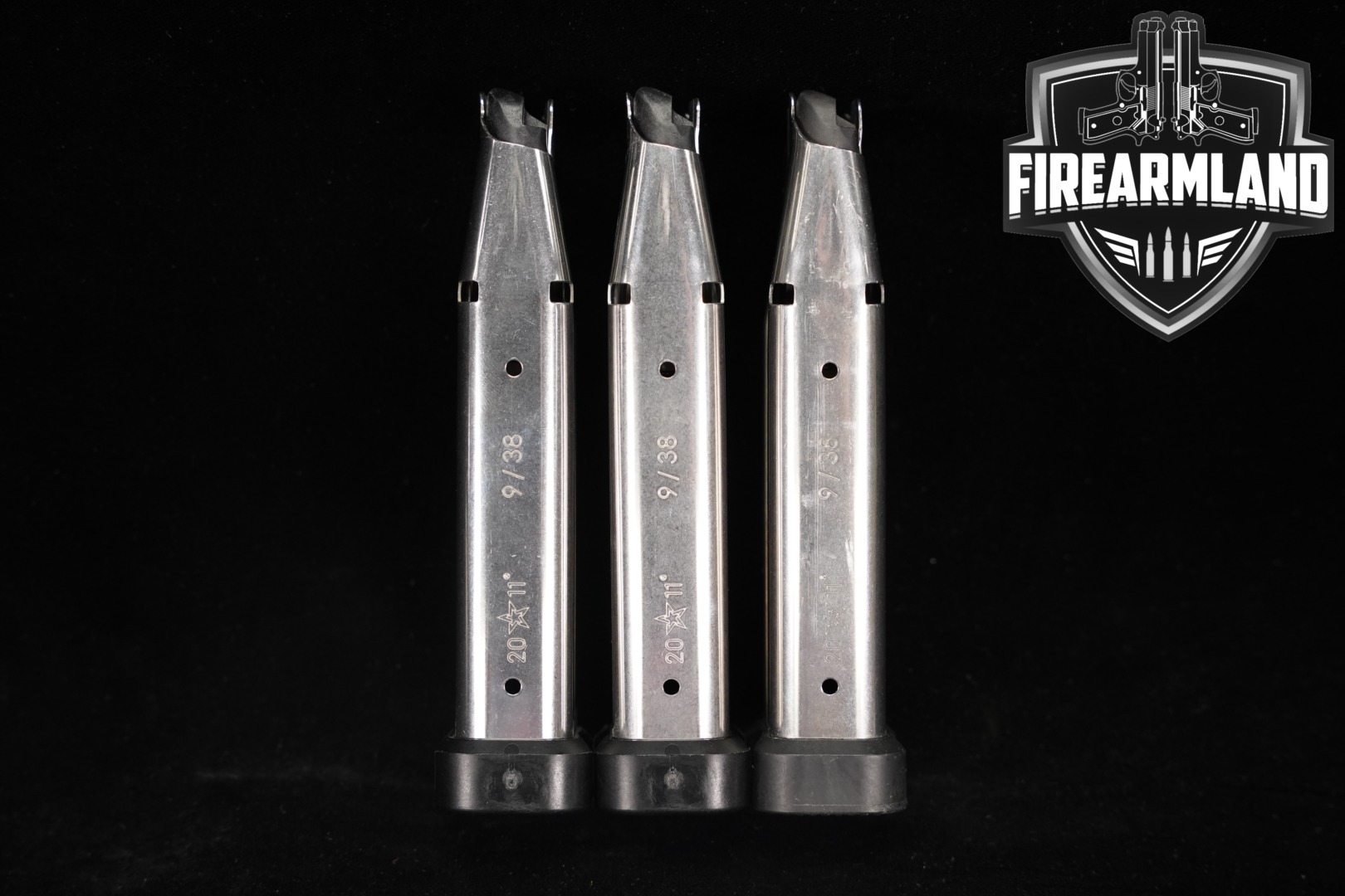Staccato (STI) THREE (3) 2011 20-Round Extended Magazines 9mm/38 Super 9mm Luger in Very Good Condition Thumbnail