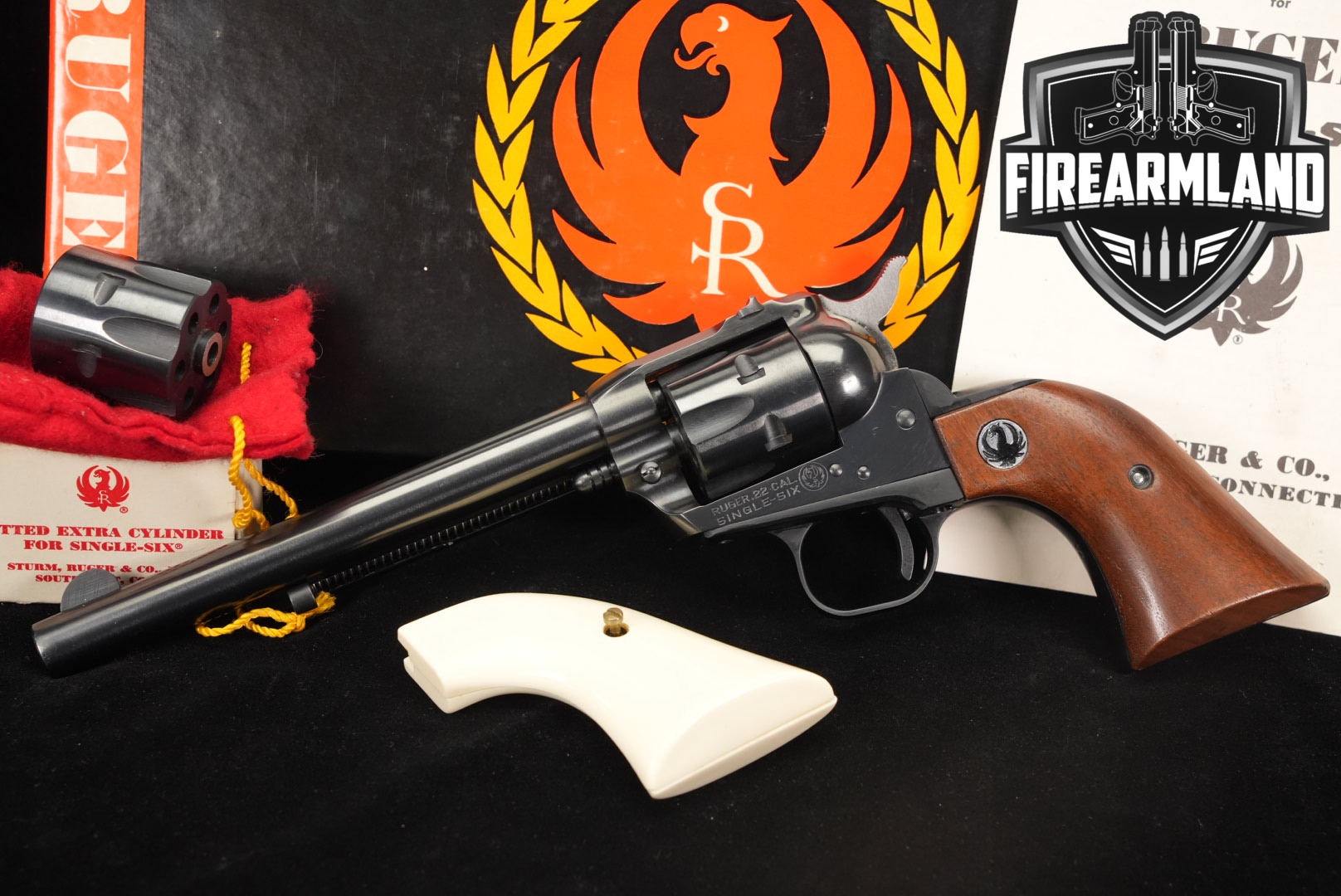 1968 Sturm Ruger Single-Six Old Model (Three-Screw) .22 Rimfire Blued in Excellent Condition Thumbnail