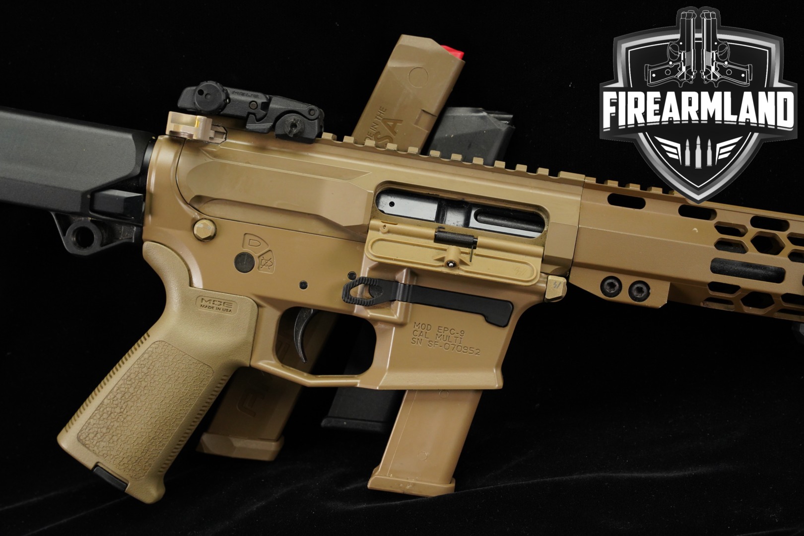 Aero Precision EPC-9 9mm AR9 8.3" FDE PCC SB TAC PDW BRACE AR EPC9 +3 MAGS-img-0