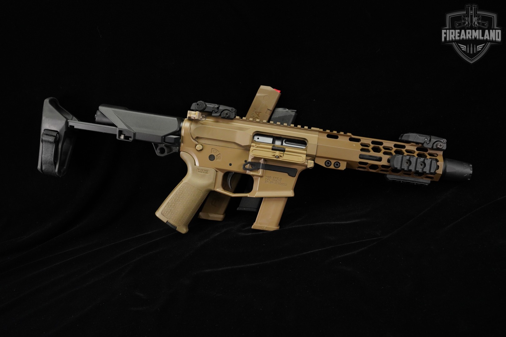 Aero Precision EPC-9 9mm AR9 8.3" FDE PCC SB TAC PDW BRACE AR EPC9 +3 MAGS-img-2