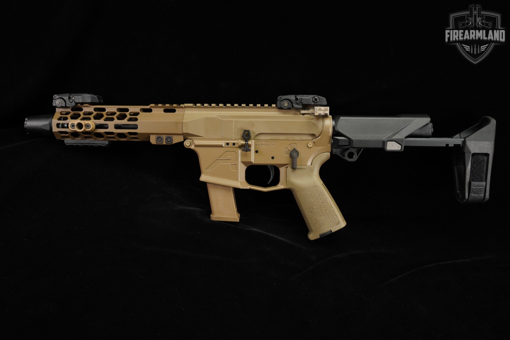 Aero Precision EPC-9 9mm AR9 8.3" FDE PCC SB TAC PDW BRACE AR EPC9 +3 MAGS-img-4