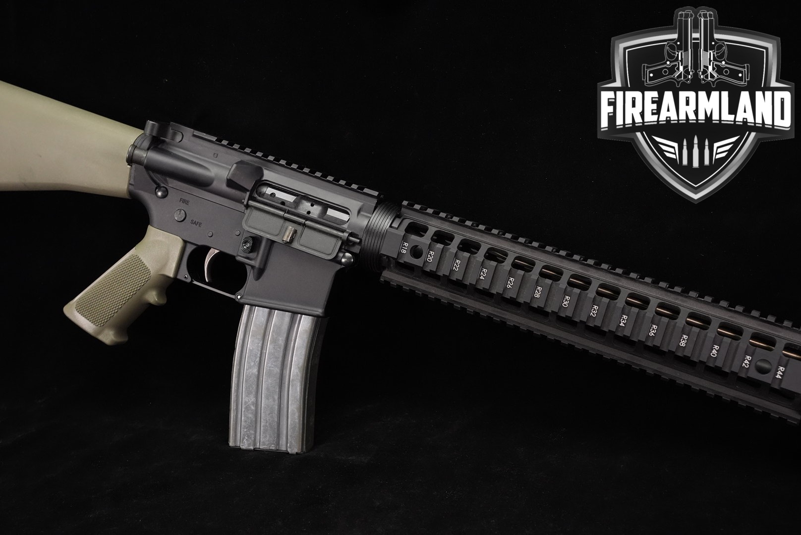 PSA PA-15 5.56 NATO AR15 20" Earth Tone PA15 AR Lantac Quad Rail-img-0
