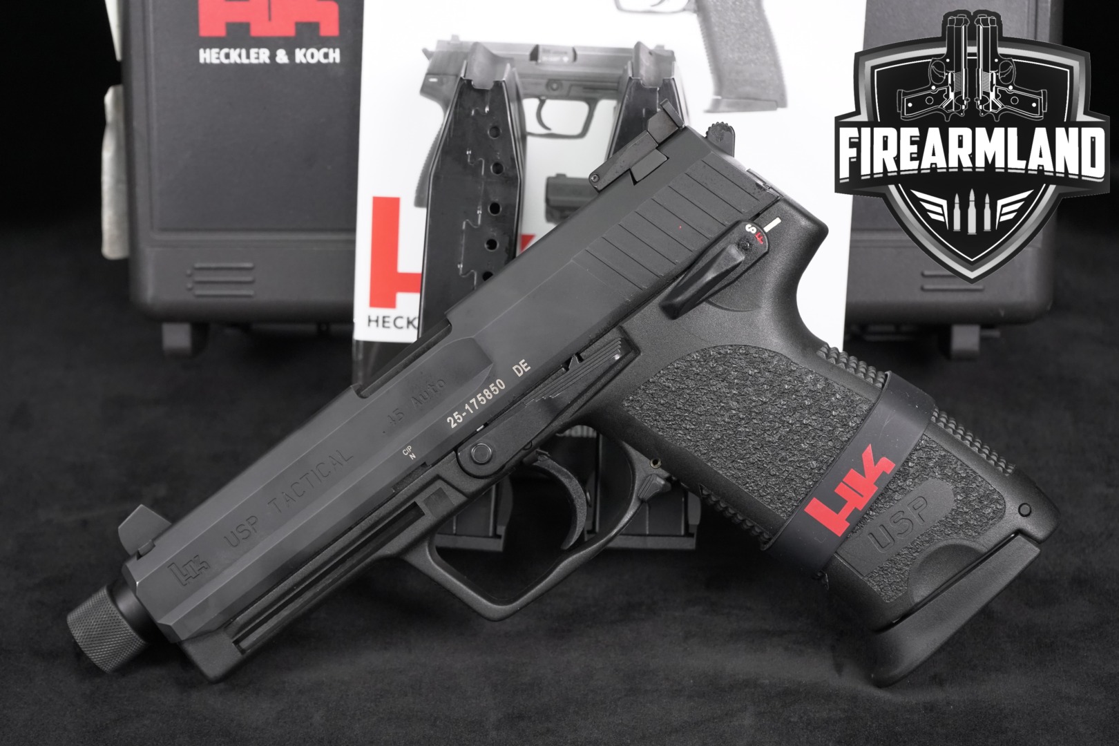 Heckler & Koch (H&K, HK) USP45 Tactical V1 .45 ACP Black in Excellent Condition Thumbnail