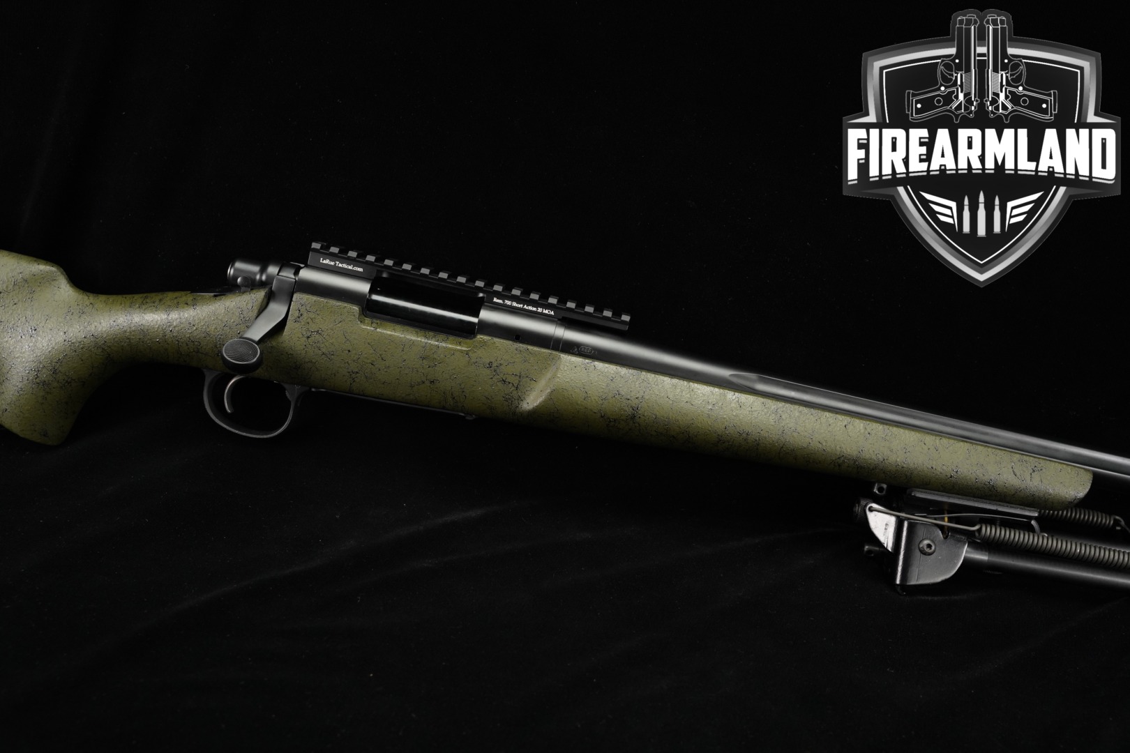 2008 Remington Model 700 XCR Tactical Long Range .308 Win. Stainless & Green Web in Excellent Condition Thumbnail