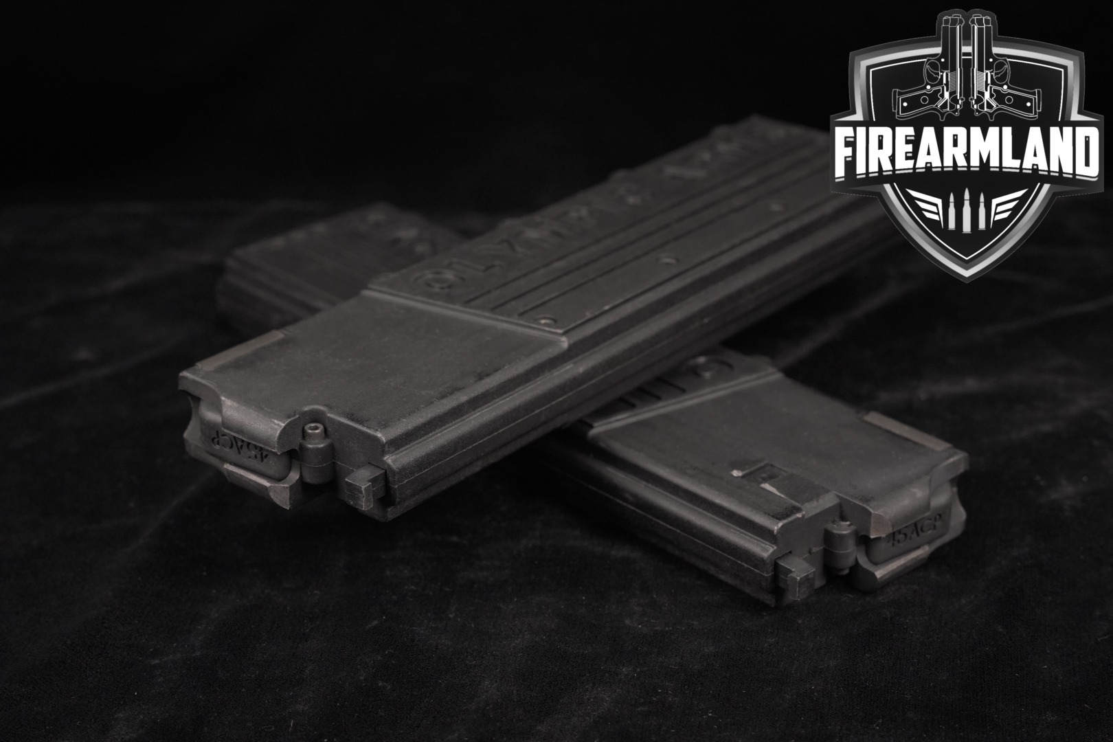 Olympic Arms TWO (2) 45ACP Conversion Magazines AR15/M4 Pattern 17-Rounds .45 ACP in Very Good Condition Thumbnail