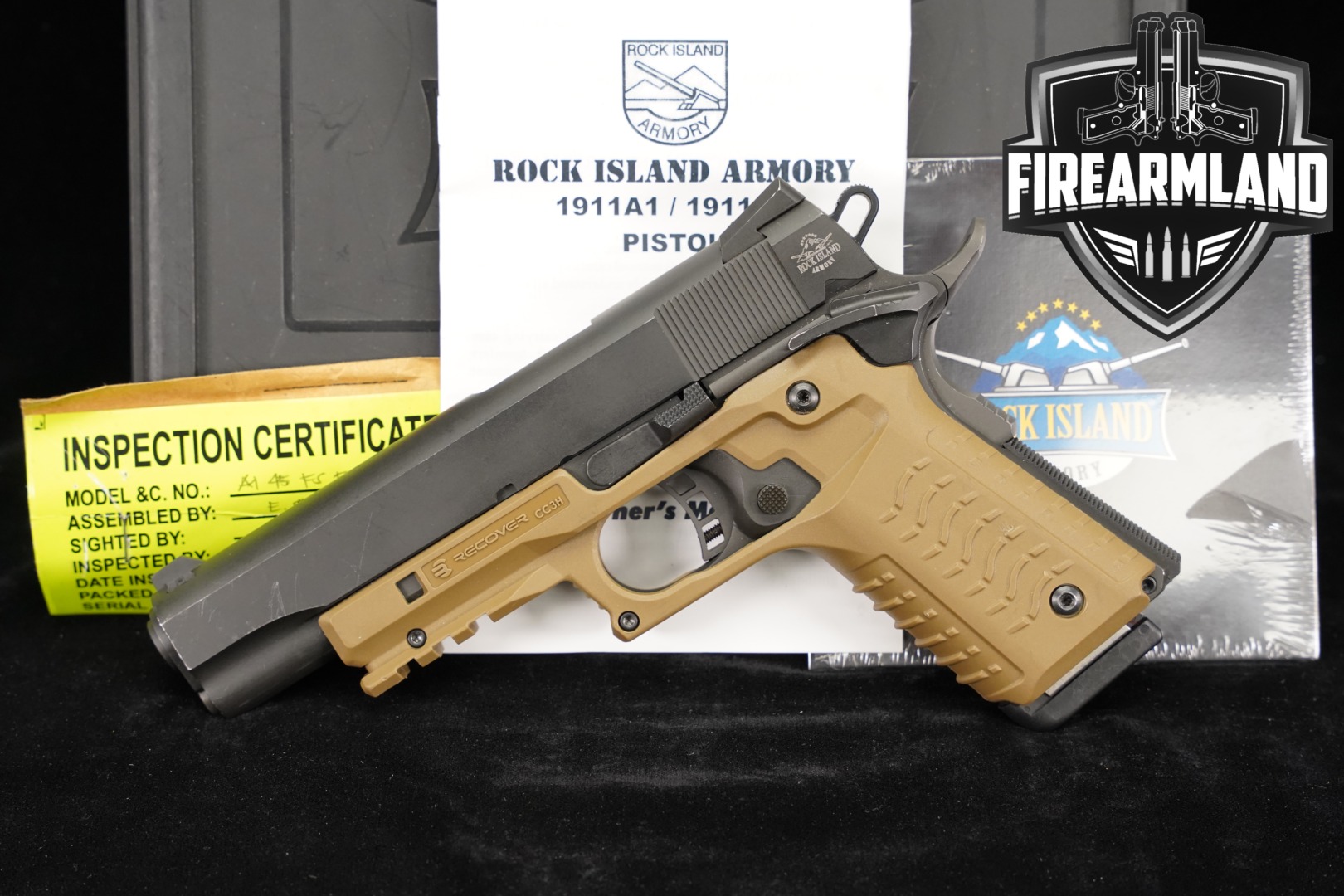Rock Island Armory (RIA) M1911-A1 FS Tactical .45 ACP Black in Good Condition Thumbnail
