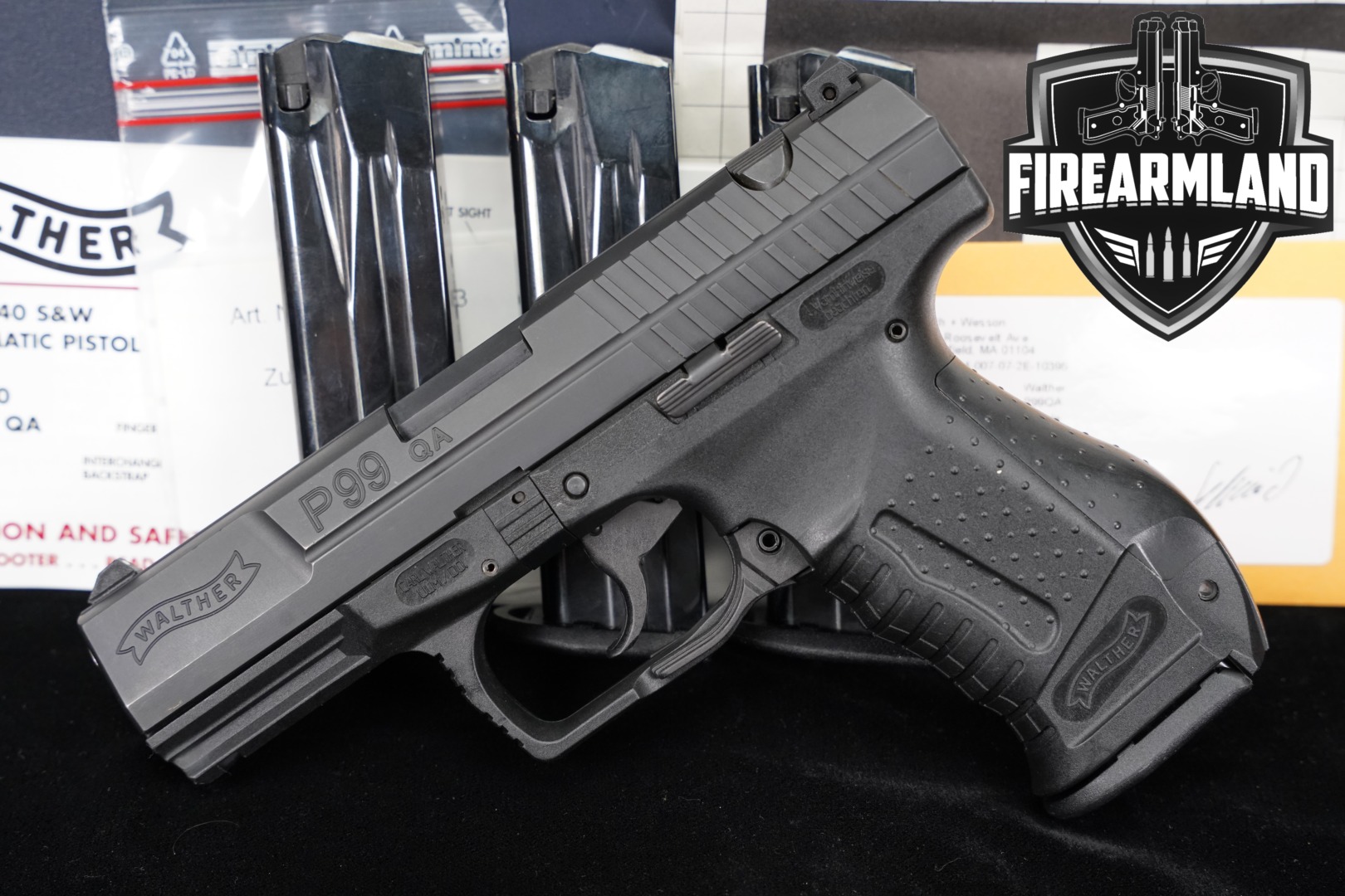 Walther P99 QA 9mm Luger Black in Excellent Condition Thumbnail