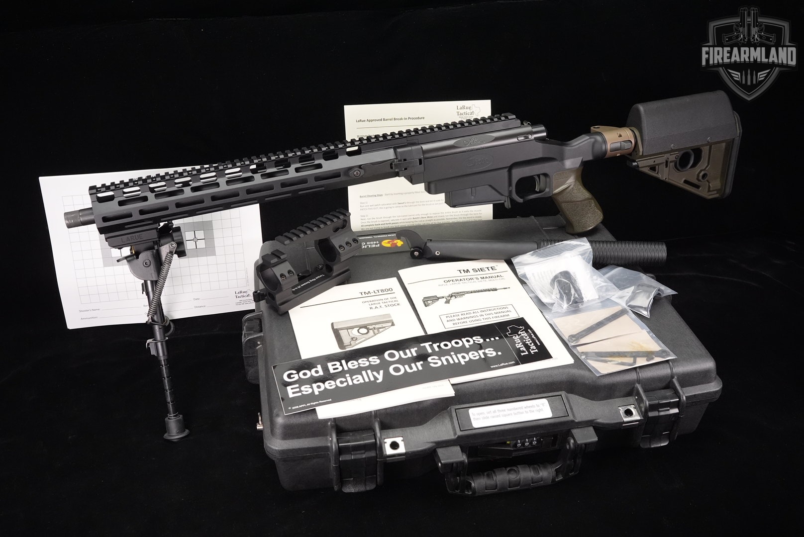 DESIRED LaRue Tactical Siete Briefcase 308 Win 7 TAKEDOWN +ORIG CASE, BIPOD-img-2