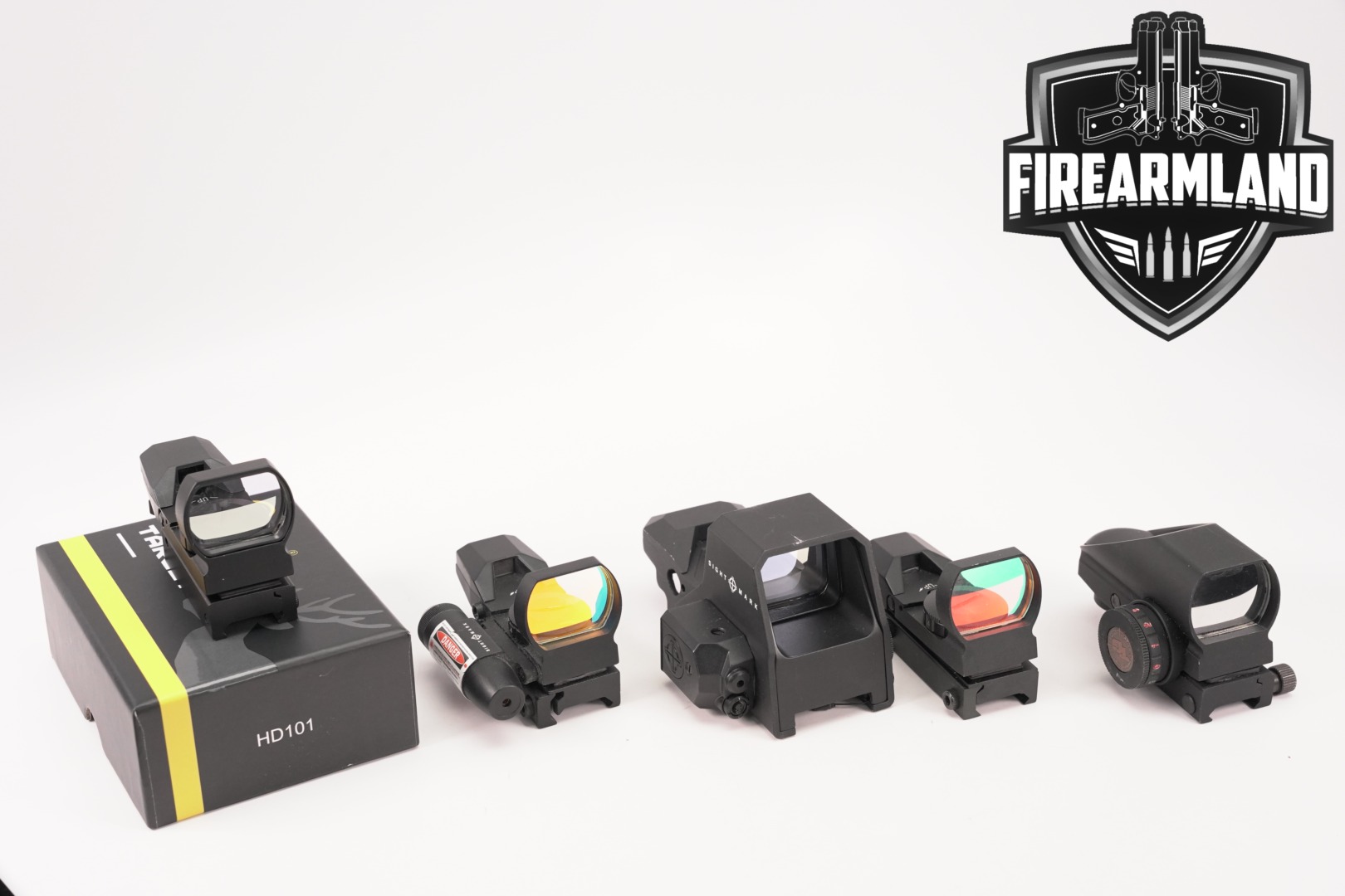 FIVE RED DOT SIGHT LOT 5 Pack Sightmark TruGlo CVLife RDS-img-0