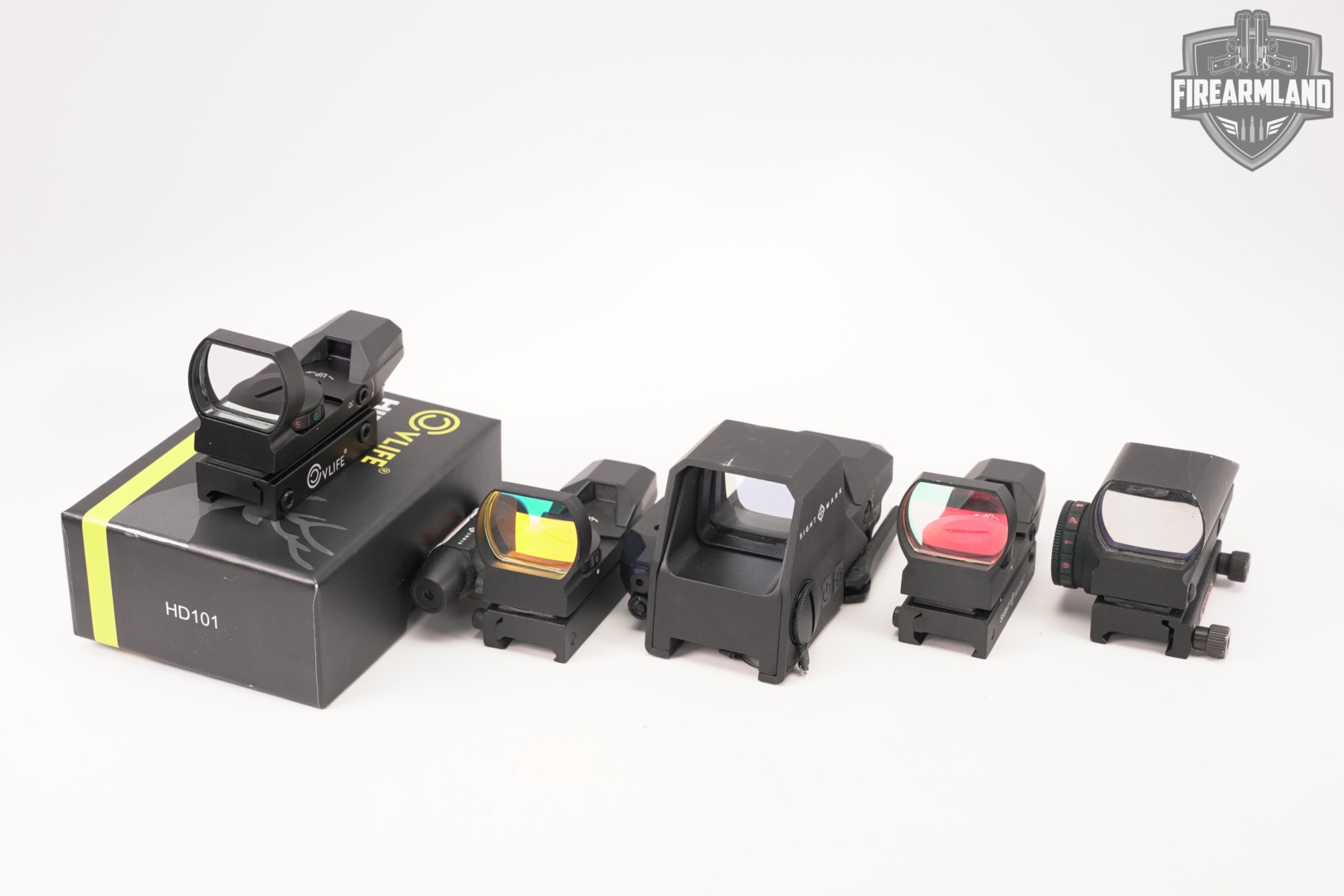 FIVE RED DOT SIGHT LOT 5 Pack Sightmark TruGlo CVLife RDS-img-2