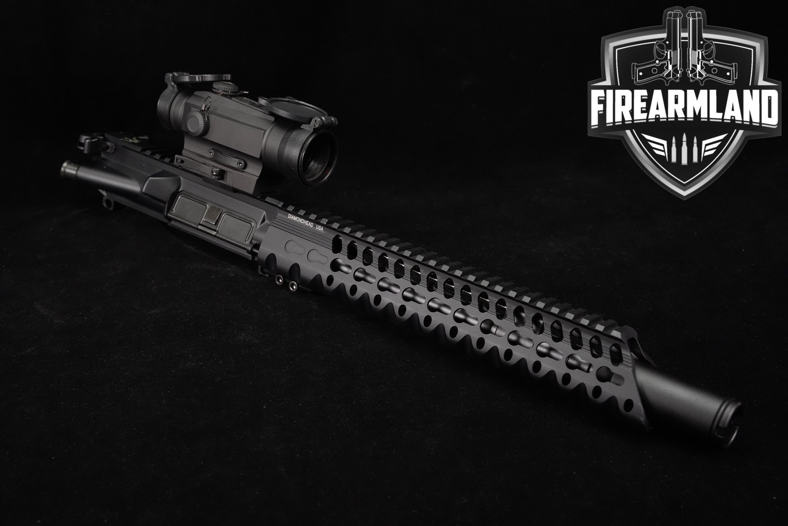AR-15 Pistol Upper 5.56mm NATO 10.5" Rifle AR15 Receiver & HOLOSUN OPTICS-img-0