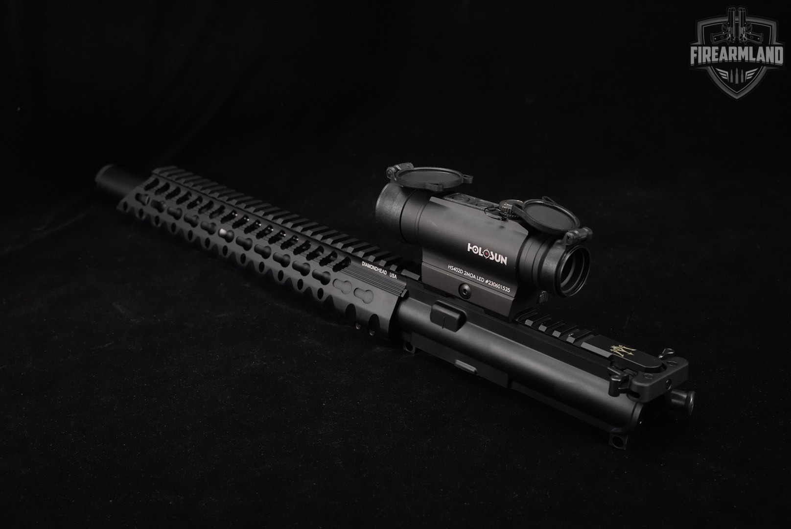 AR-15 Pistol Upper 5.56mm NATO 10.5" Rifle AR15 Receiver & HOLOSUN OPTICS-img-2