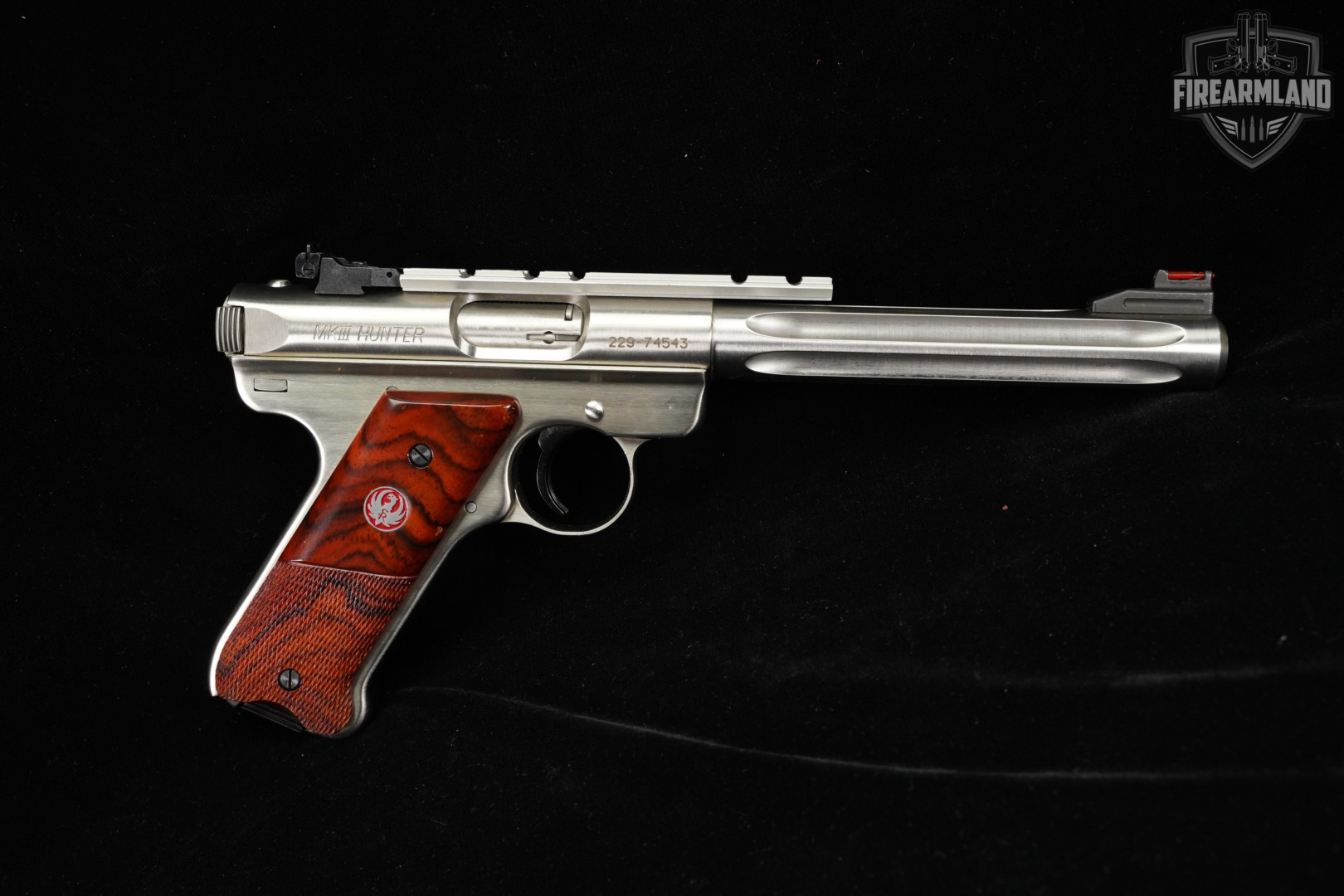 Ruger Mark III Hunter 22LR 6.88" Satin Stainless MK 3 +ORIG CASE-img-3