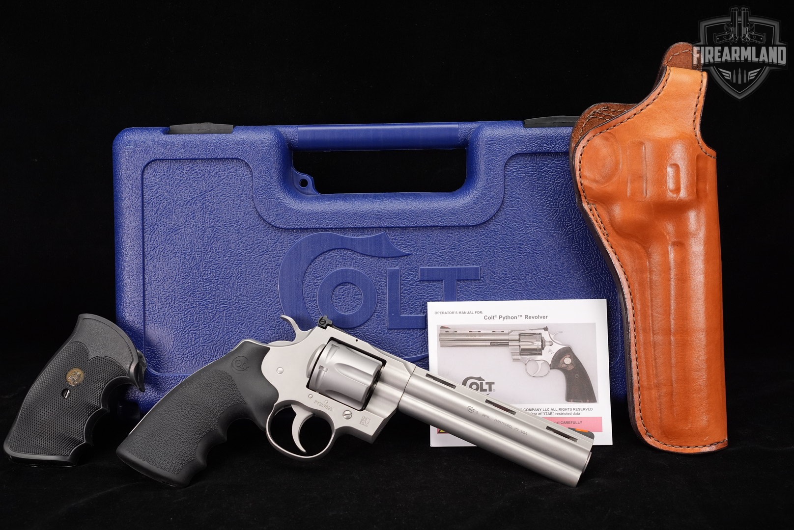Colt Python 2020 Series 357 Magnum 6" Matte Stainless +ORIG CASE & HOLSTER-img-2
