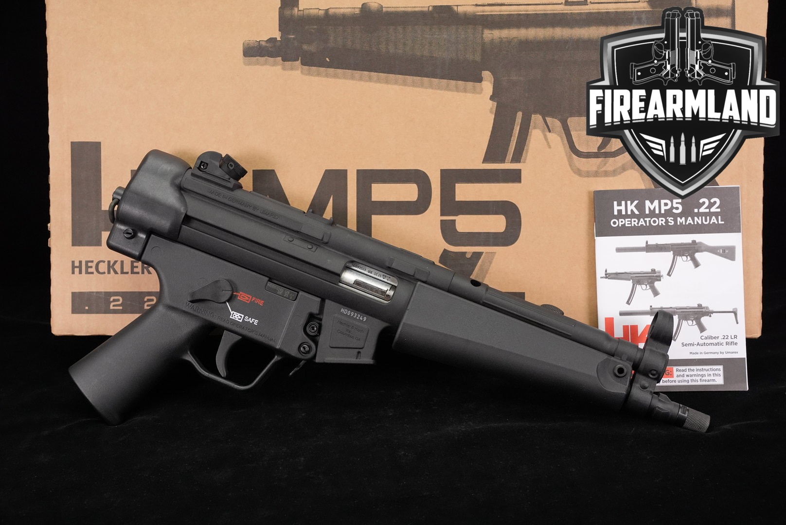 Heckler & Koch MP5 22 Pistol 22LR 9" H&K MP-5 THREADED +ORIG BOX-img-0