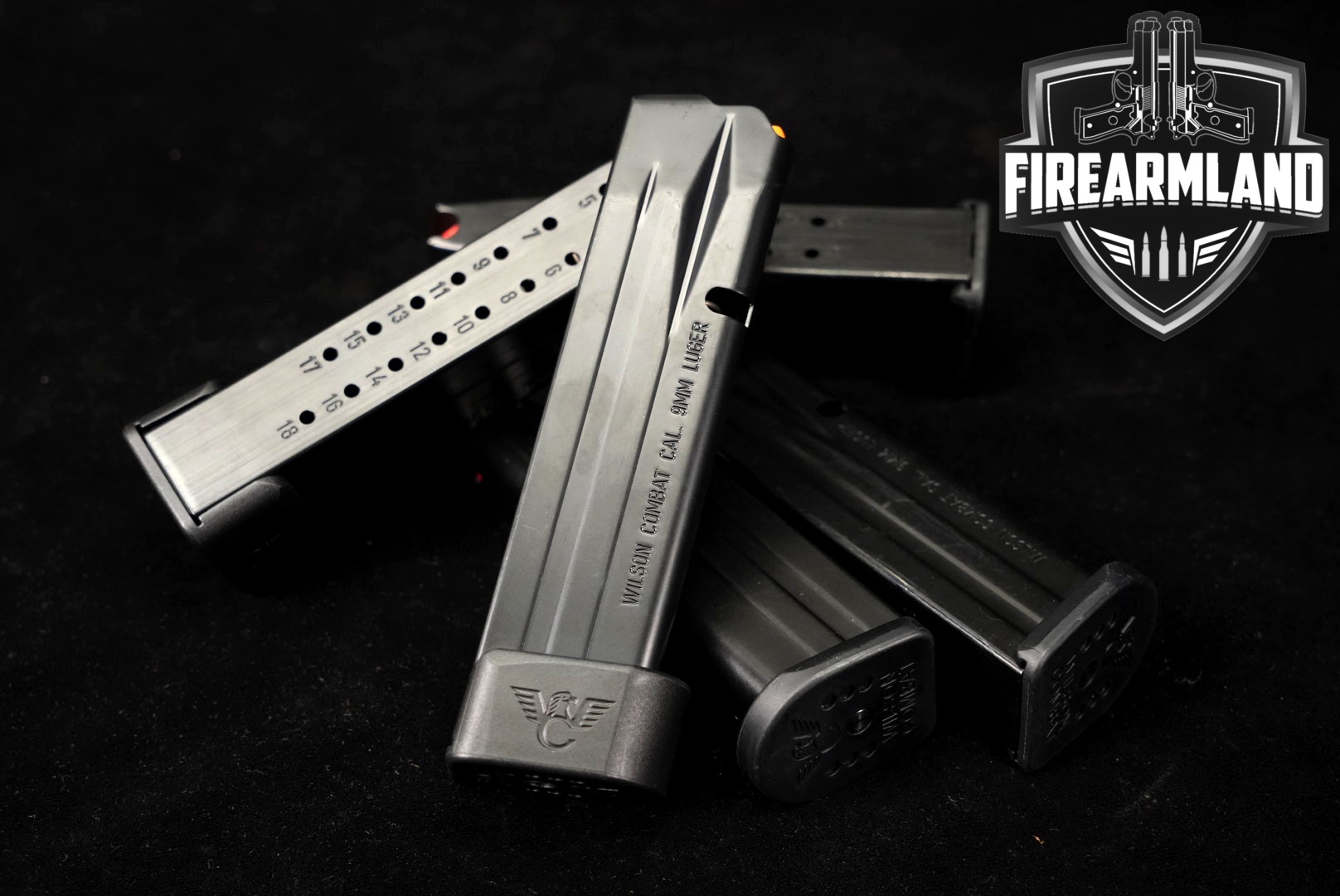 Wilson Combat (WC) FIVE (5) EDC X9/SFX9/SFT9/eXperior Magazines 9mm Luger in Very Good Condition Thumbnail