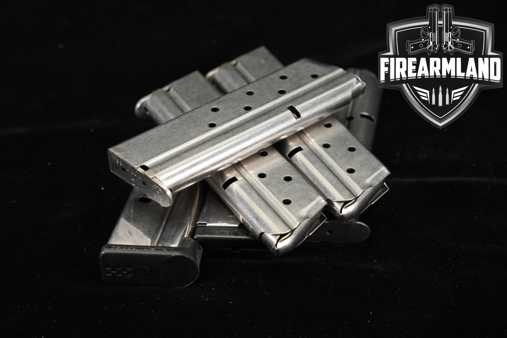 Multiple Manufacturers SIX (6) 1911 8, 9 & 10 Round Magazines 10mm in Very Good Condition Thumbnail