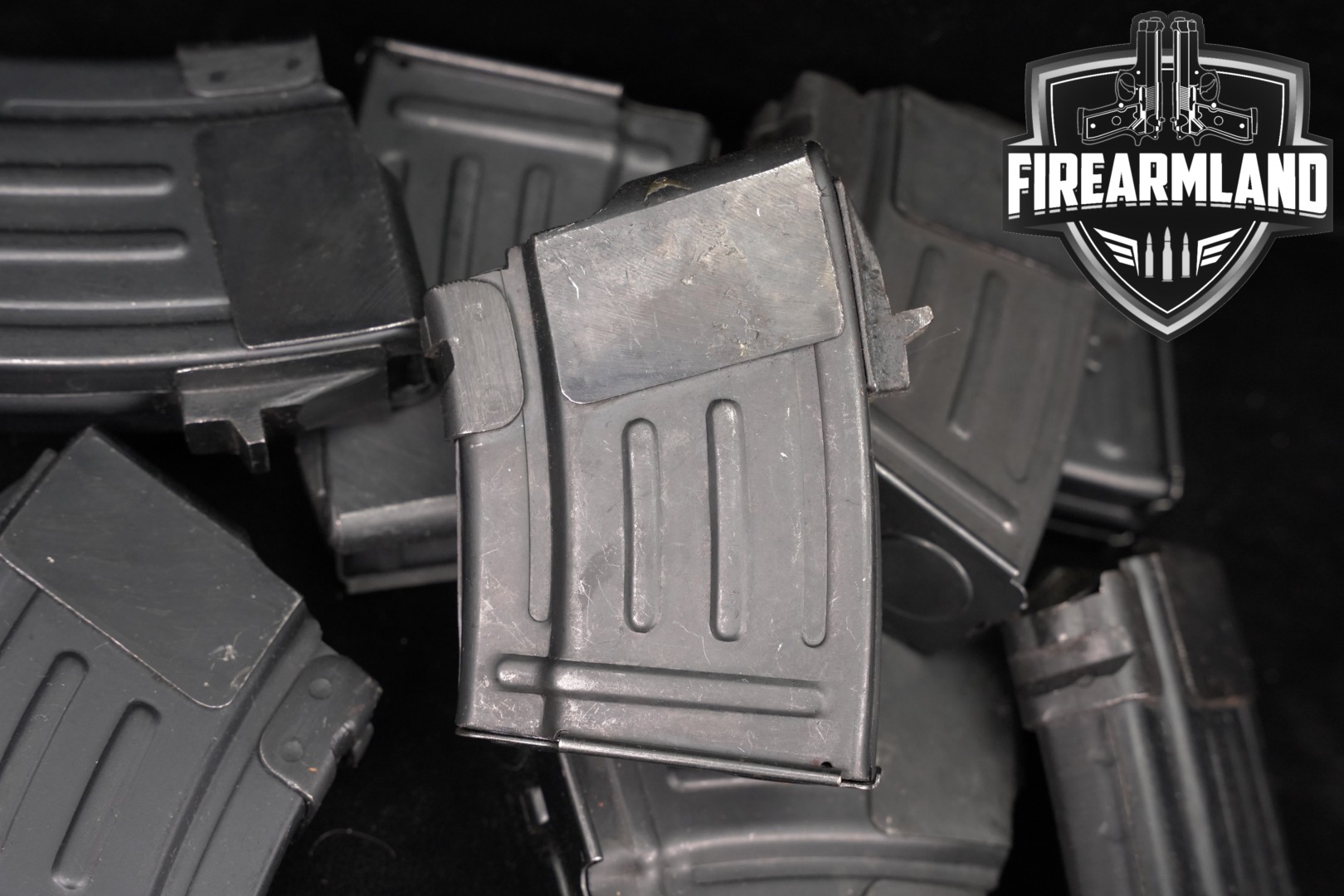 Norinco EIGHT (8) Chinese Flatback 5-Round Magazines AK47/AKM Pattern 7.62x39 7.62x39 in Good Condition Thumbnail