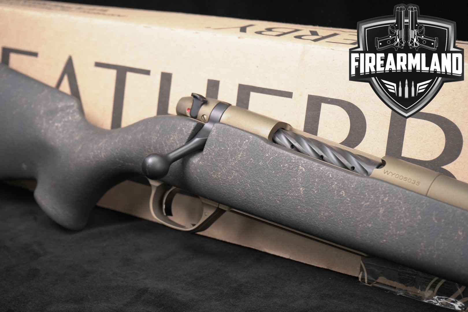 Weatherby Mark V Weathermark Bronze 6.5 WBY RPM Burnt Bronze & Gray in Excellent Condition Thumbnail