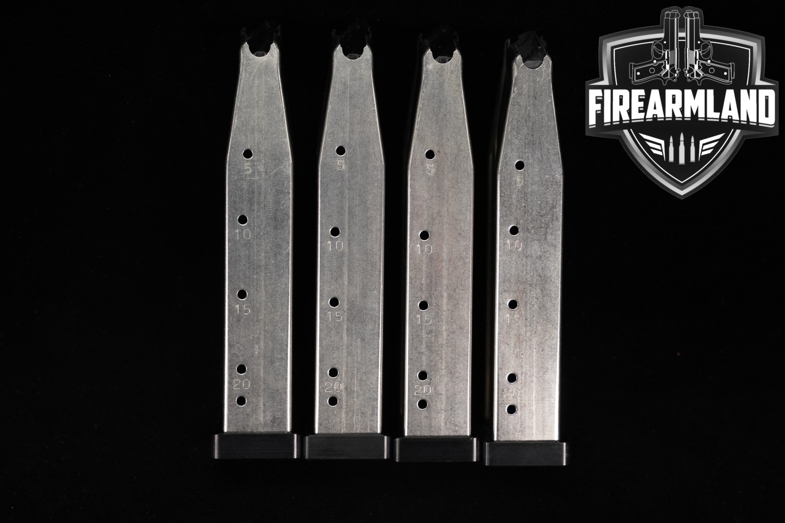 Atlas Gunworks FOUR (4) 2011 DS 1911 21 Round 140MM Magazines 9mm Luger in Excellent Condition Thumbnail
