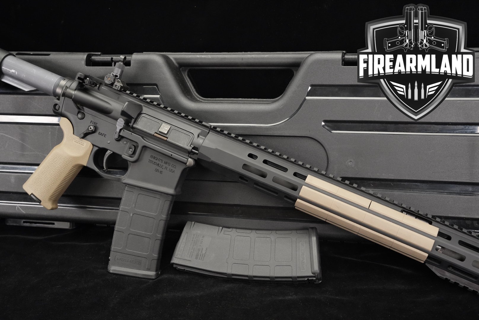 Knights Armament KAC SR-15 KS-4 5.56 NATO AR15 SR15 KS4 Stone Rifle +2 MAGS-img-0