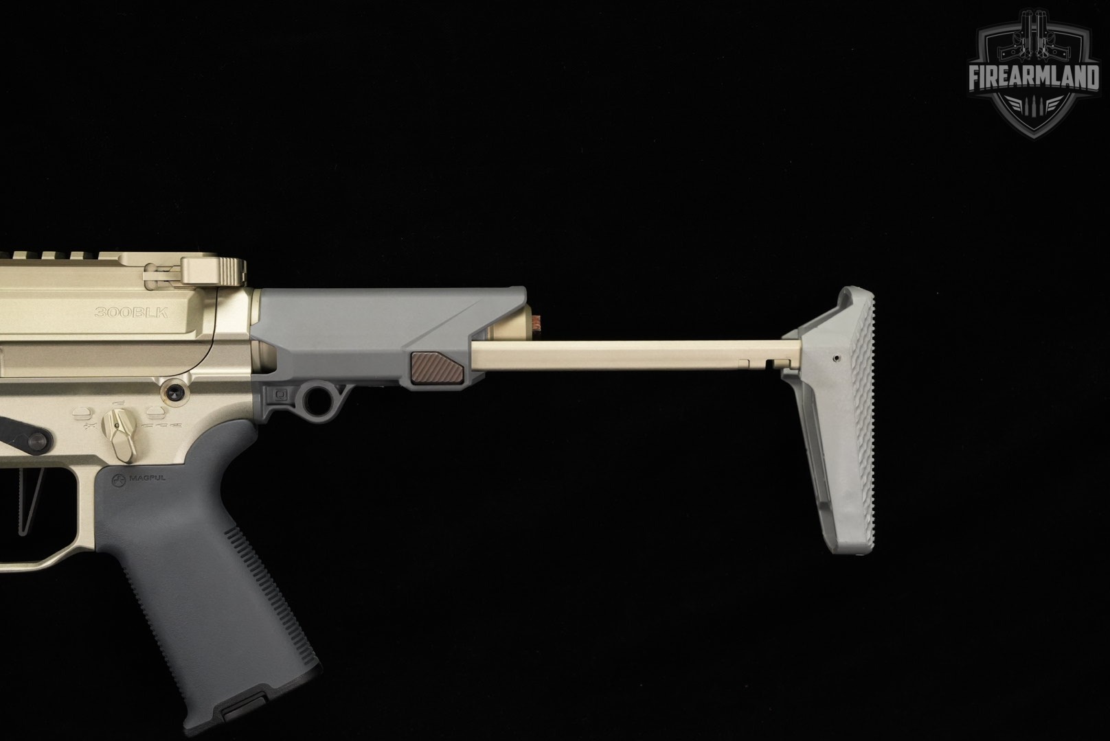 SBR Q Honey Badger 300 Blackout AR-15 AR15 7" FDE & Gray SOCOM BRAKE, UNITY-img-9