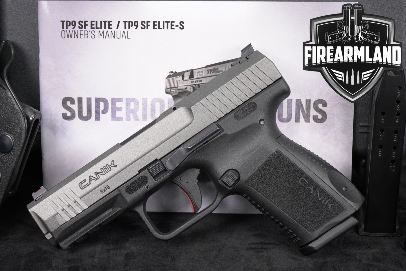Canik TP9 SF Elite 9mm Luger Two-Tone Tungsten Gray in Excellent Condition Thumbnail