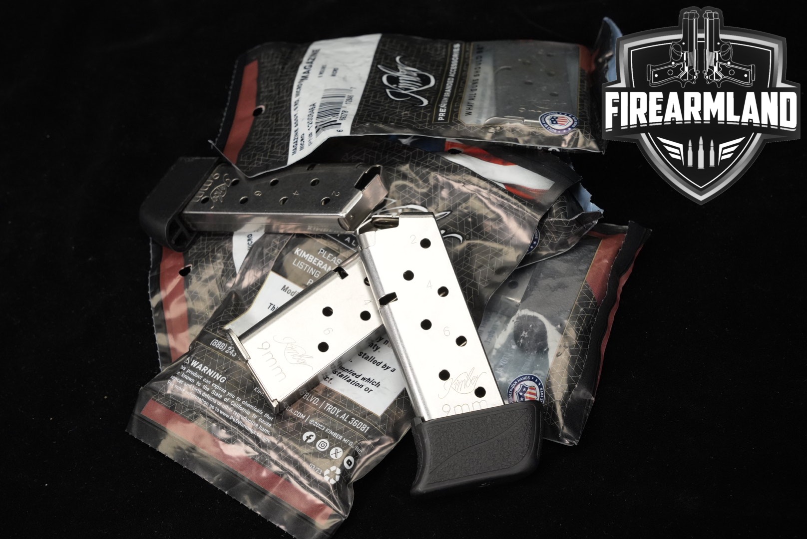 Kimber SEVEN (7) Micro 9 6 & 8 Round Magazines 9mm Luger in Like-New Condition Thumbnail