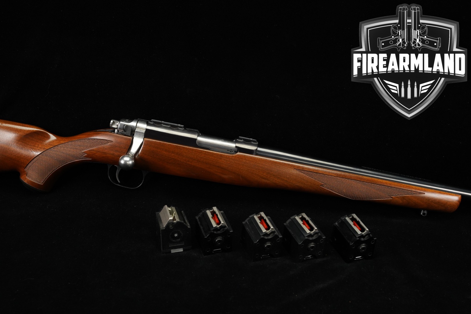 Ruger 77/22 22LR 20 Blued & Walnut 7722 +6 MAGS-img-0