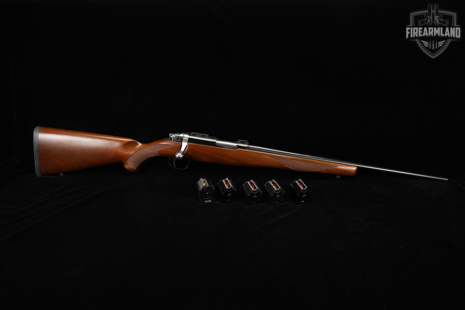 Ruger 77/22 22LR 20 Blued & Walnut 7722 +6 MAGS-img-2