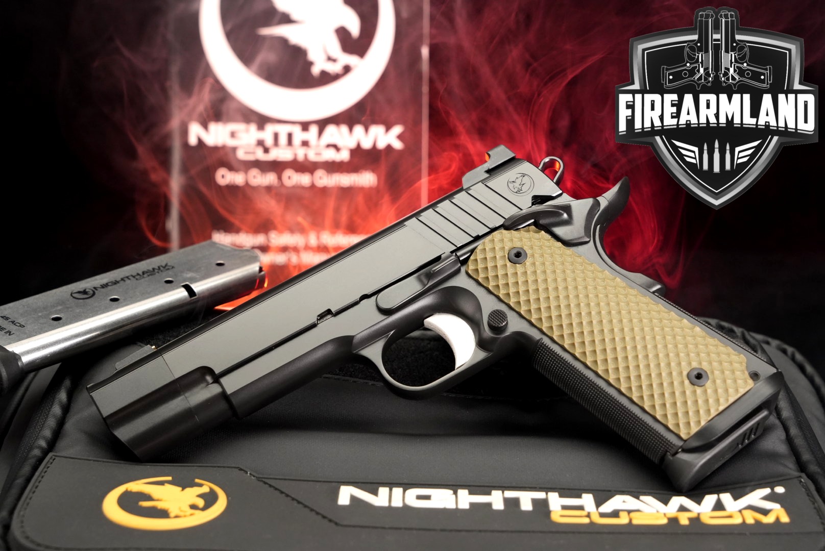 Nighthawk Custom Firehawk .45 ACP Black in Excellent Condition Thumbnail