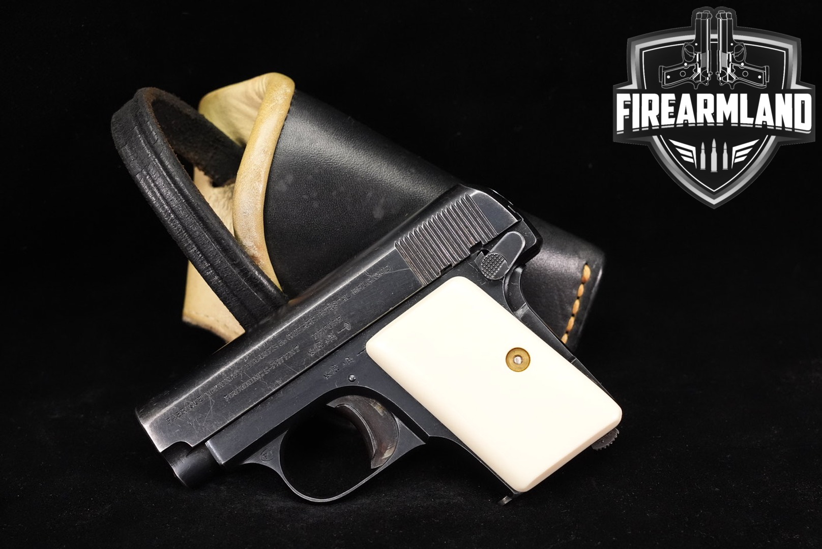 FN Model 1906 Vest Pocket 25 ACP 2.1 Blued M1906 +HOLSTER-img-0