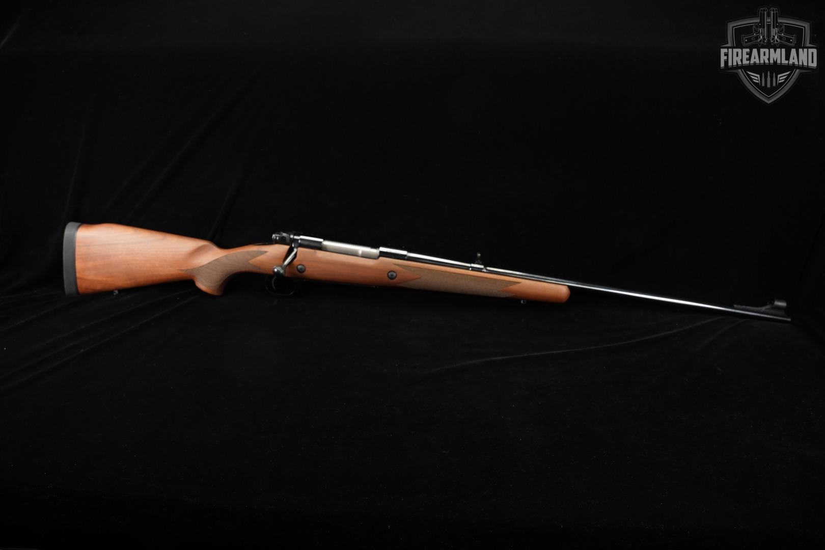 Winchester Model 70 Alaskan 375 H&H Magnum 24.75" Blued & Walnut M70-img-3