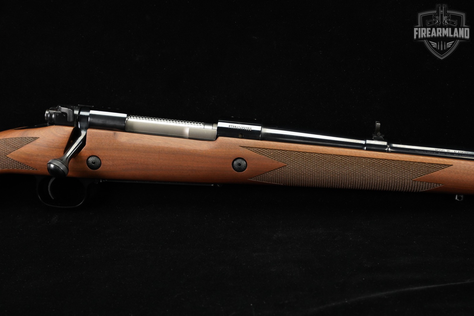 Winchester Model 70 Alaskan 375 H&H Magnum 24.75" Blued & Walnut M70-img-5