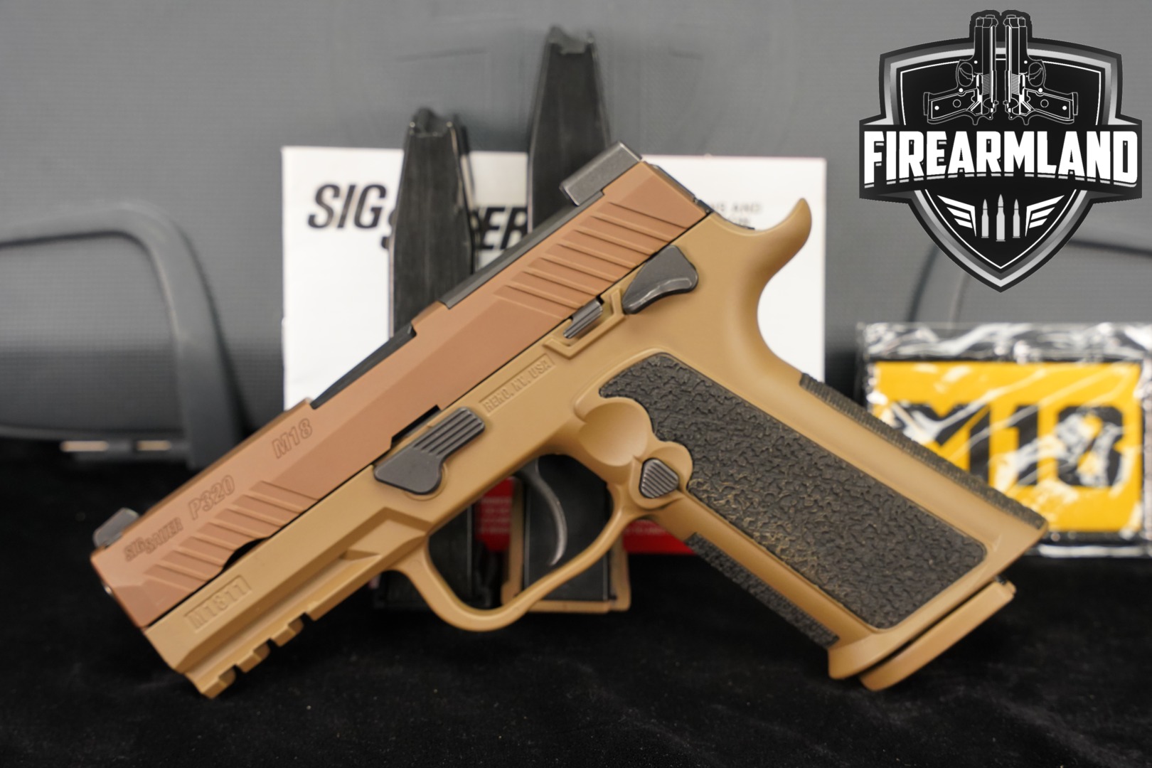 Sig Sauer P320-M18 Manual Safety (MS) 9mm Luger Coyote in Very Good Condition Thumbnail