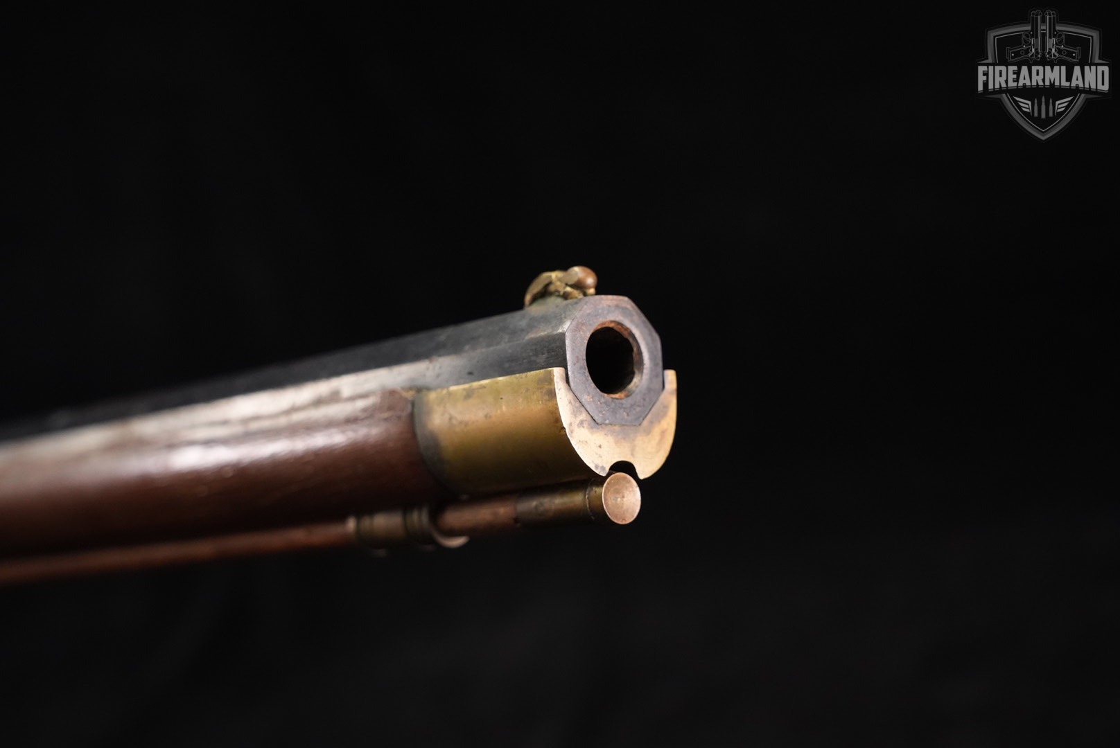 Kentucky Long Rifle 50 BPM 34 Blued & Hardwood Sidelock OCTAGON-img-18