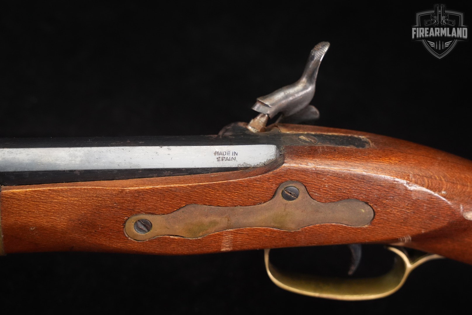 Kentucky Long Rifle 50 BPM 34 Blued & Hardwood Sidelock OCTAGON-img-21