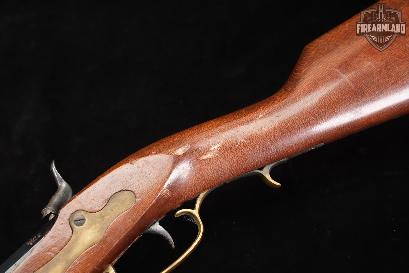 Kentucky Long Rifle 50 BPM 34 Blued & Hardwood Sidelock OCTAGON-img-22