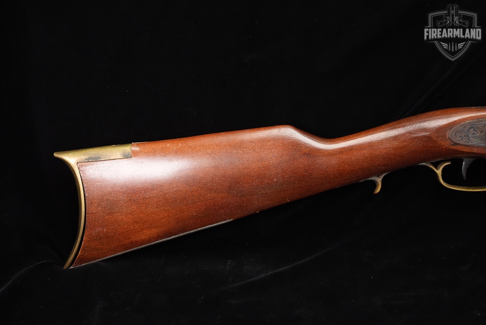 Kentucky Long Rifle 50 BPM 34 Blued & Hardwood Sidelock OCTAGON-img-3