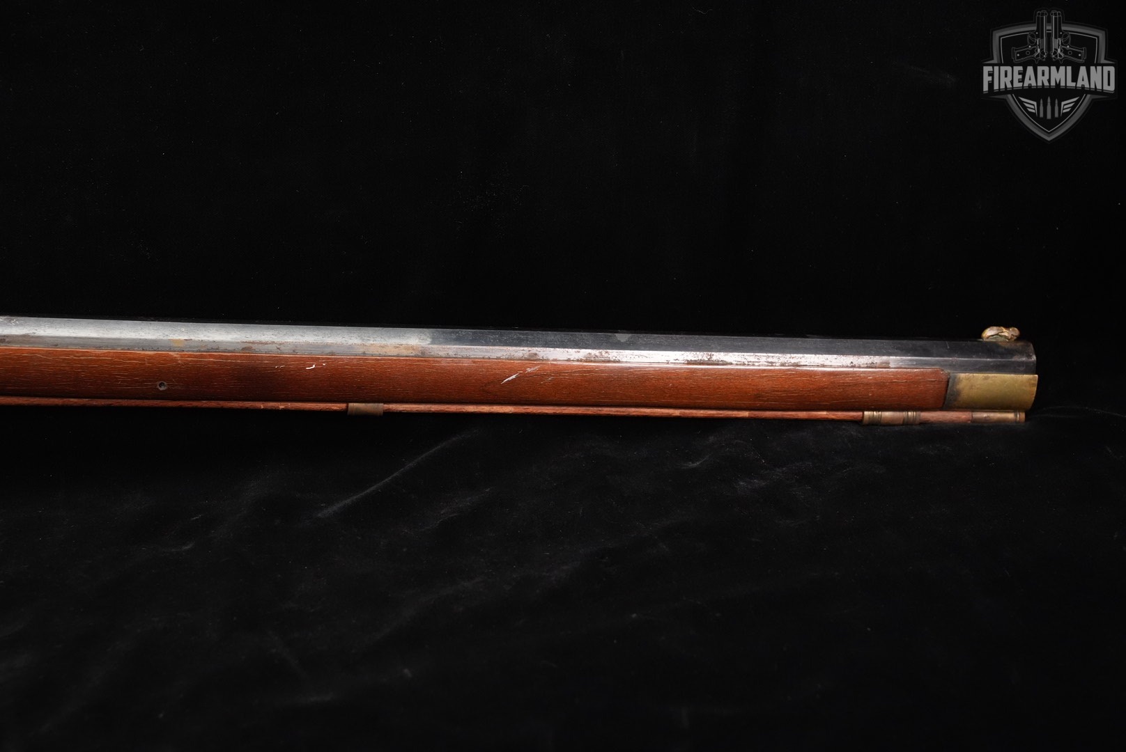 Kentucky Long Rifle 50 BPM 34 Blued & Hardwood Sidelock OCTAGON-img-5