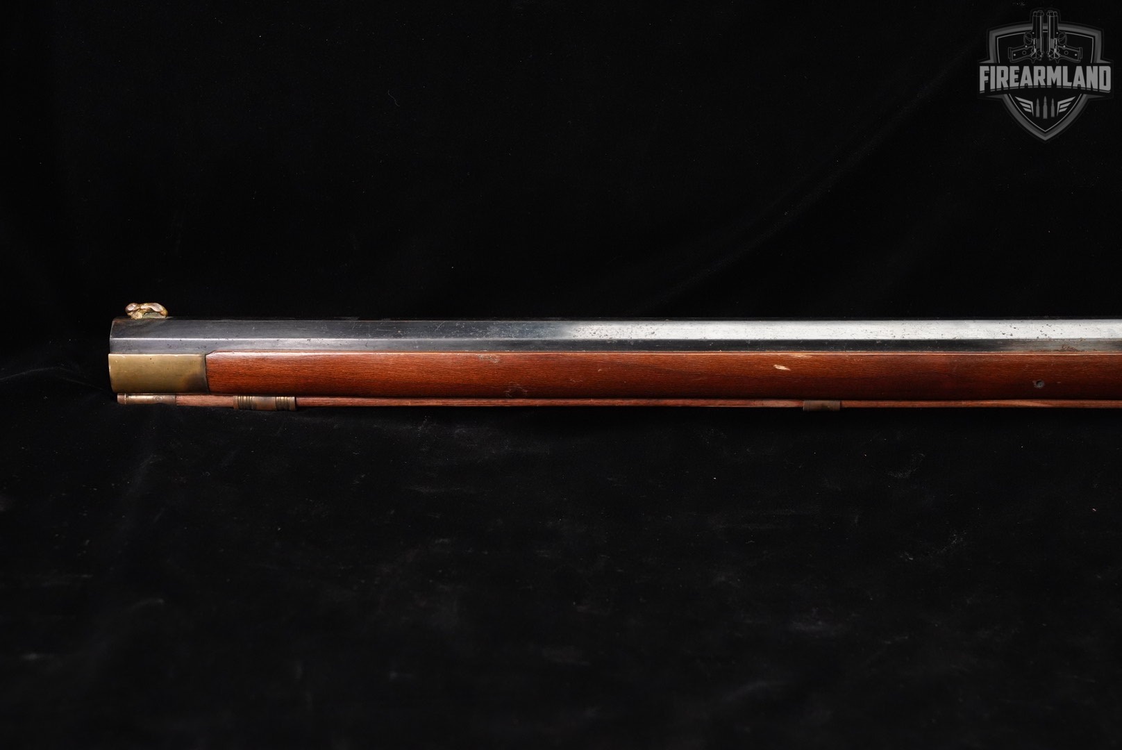 Kentucky Long Rifle 50 BPM 34 Blued & Hardwood Sidelock OCTAGON-img-7