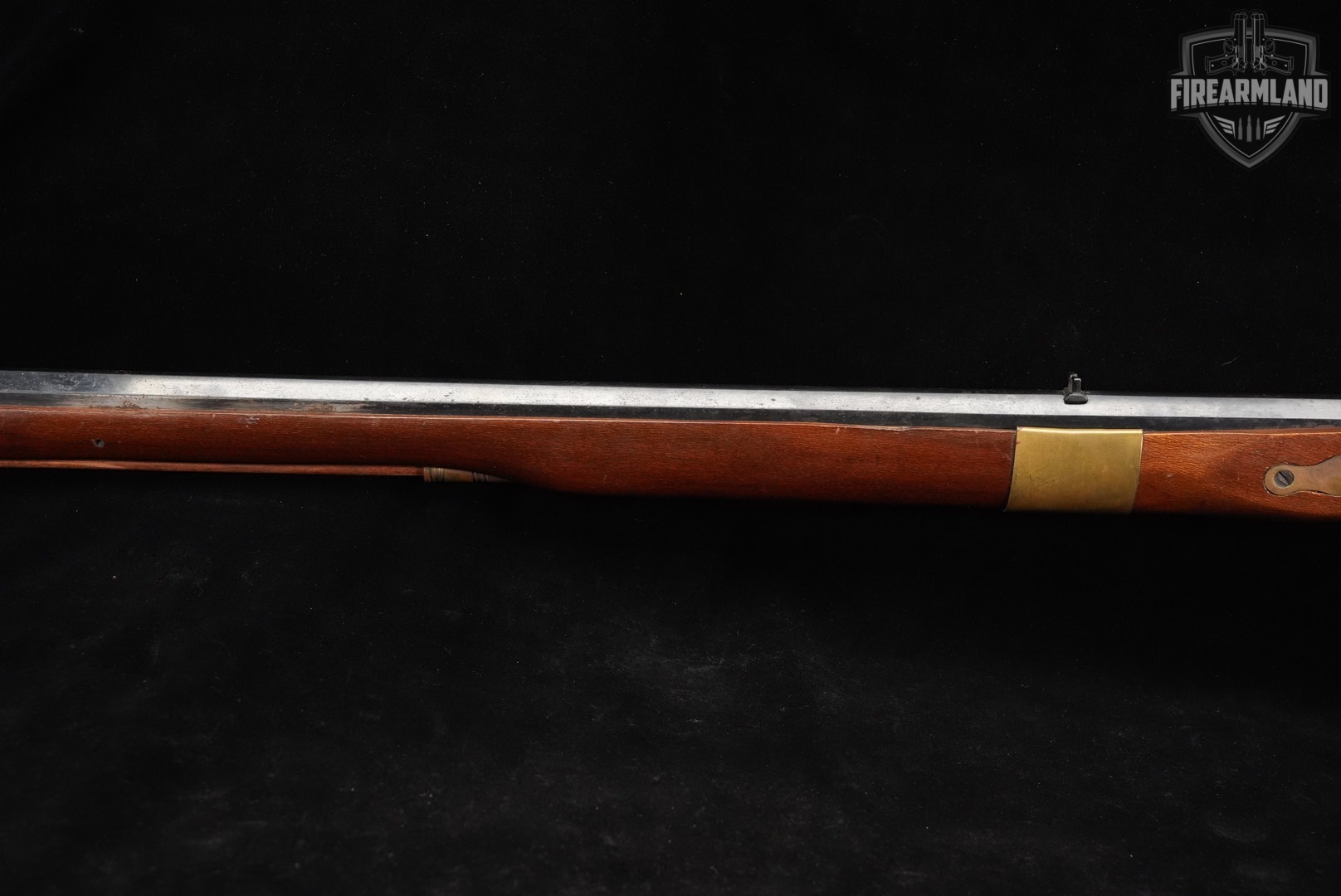 Kentucky Long Rifle 50 BPM 34 Blued & Hardwood Sidelock OCTAGON-img-8