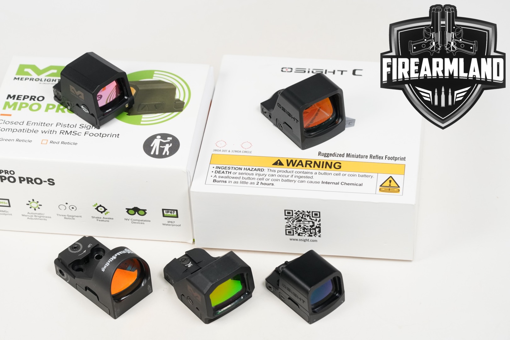 FIVE RED DOT SIGHT LOT 5 Pack Osight Nikko Meprolight RDS-img-0