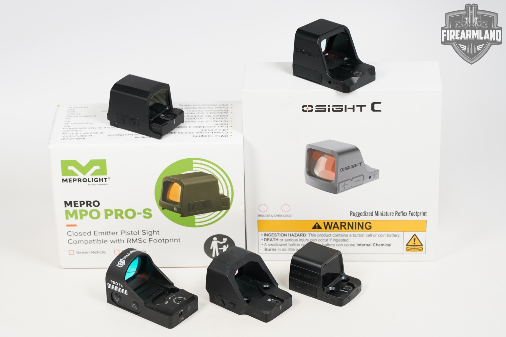 FIVE RED DOT SIGHT LOT 5 Pack Osight Nikko Meprolight RDS-img-2