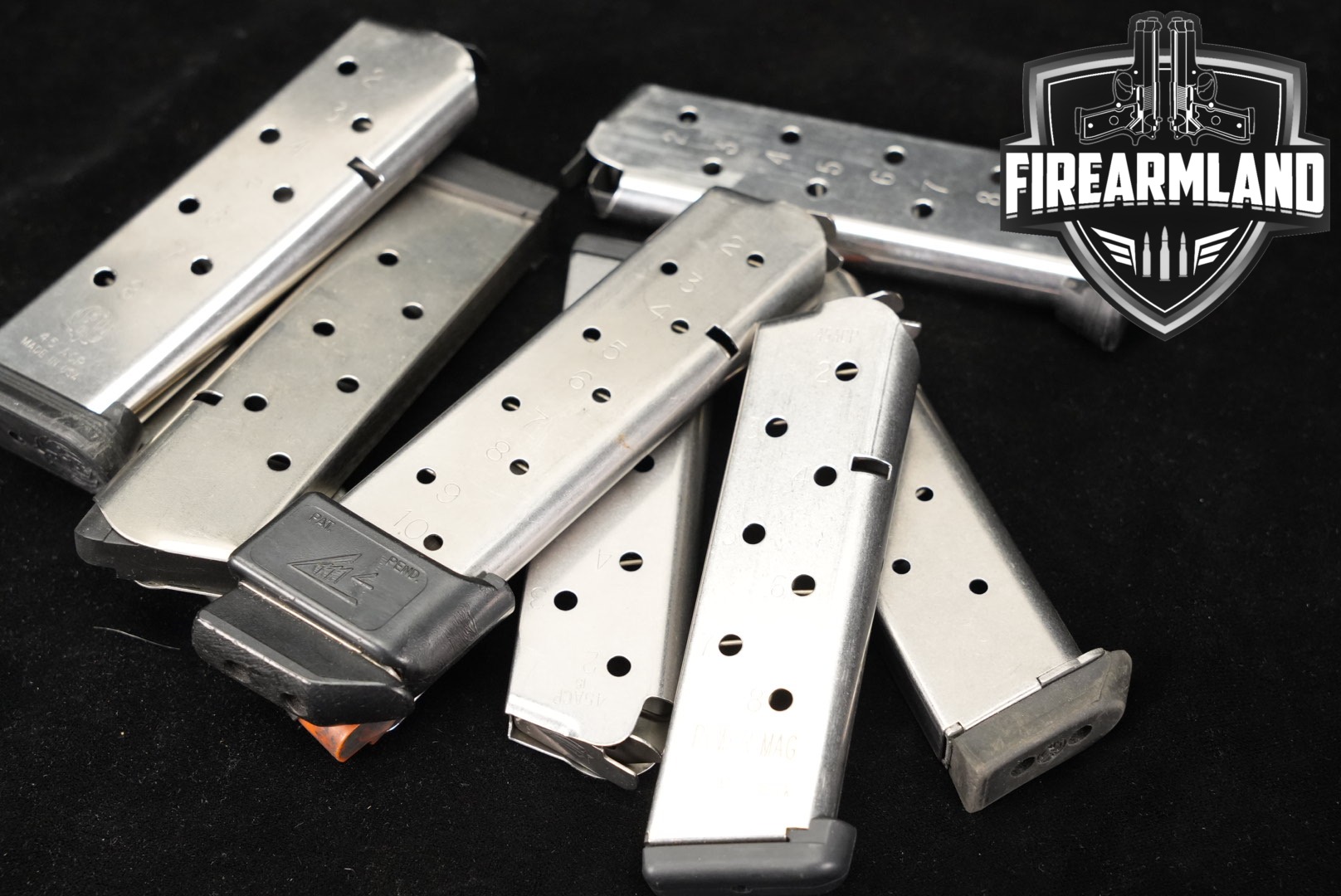 Multiple Manufacturers EIGHT (8) 1911 Magazines .45 ACP in Very Good Condition Thumbnail