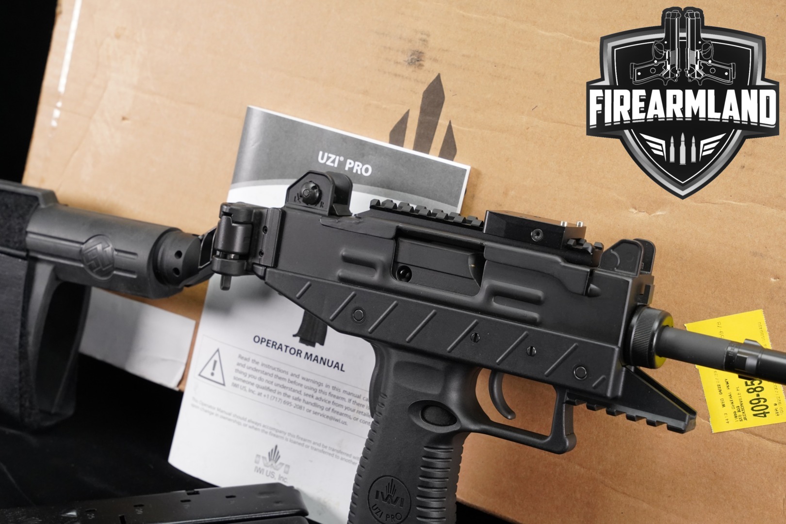 Israel Weapon Industries (IWI) UZI PRO Pistol 9mm Luger Black in Excellent Condition Thumbnail