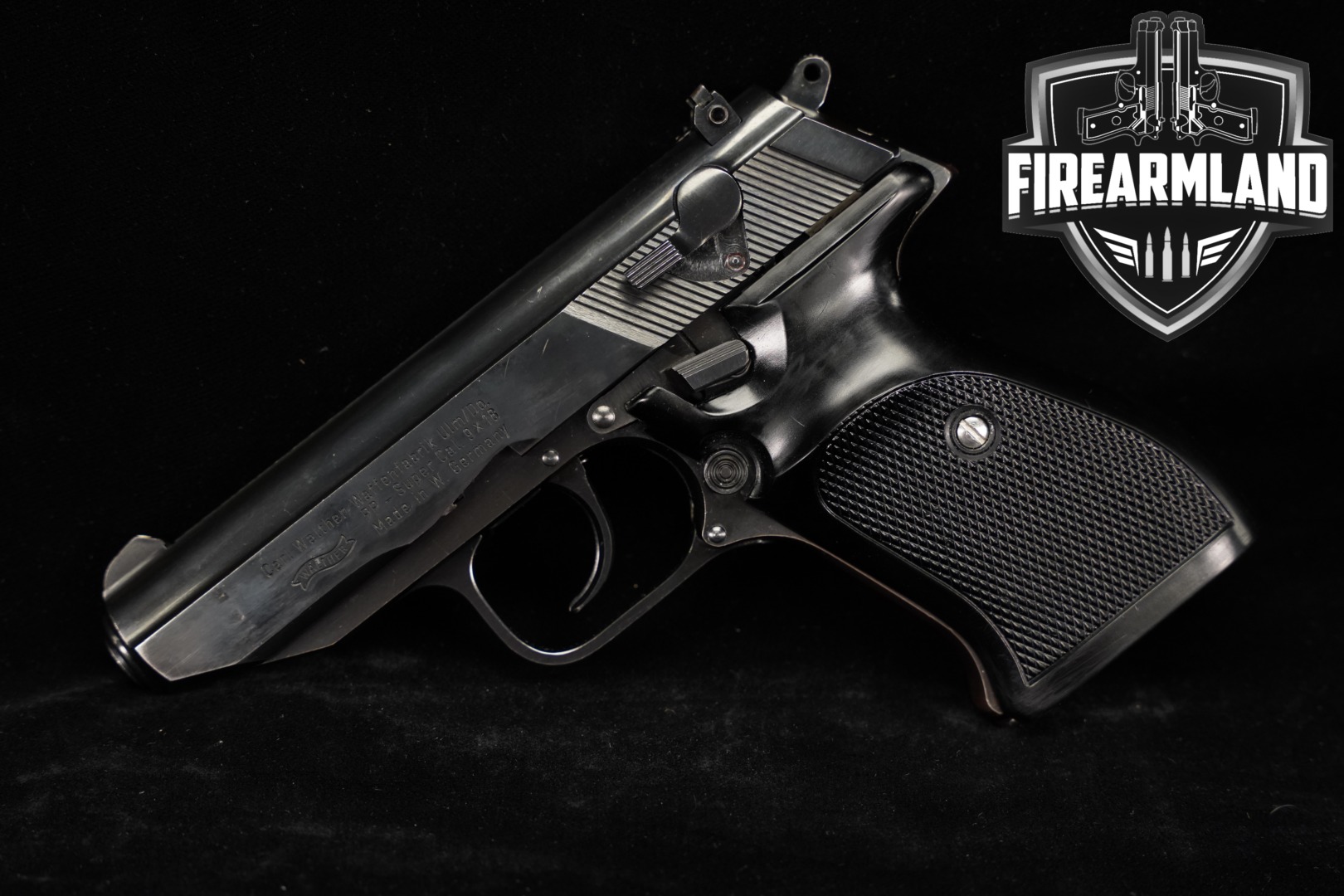 1974-1975 Walther PP-Super 9x18mm Ultra Blued in Very Good Condition Thumbnail