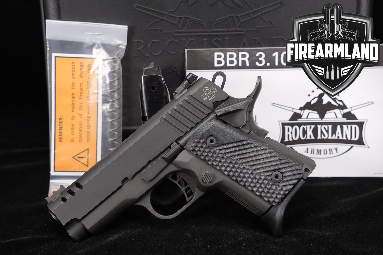 Rock Island Armory RIA M1911 A2 Subcompact BBR 3.10 9mm 1911 +ORIG CASE-img-0