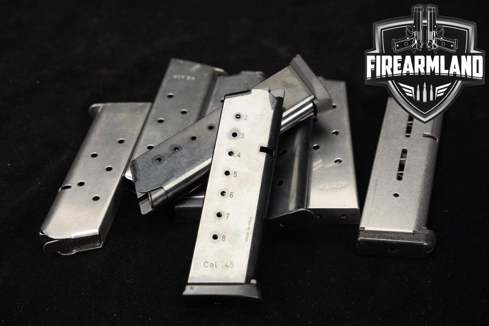 Multiple Manufacturers EIGHT (8) 1911 Magazines .45 ACP in Very Good Condition Thumbnail
