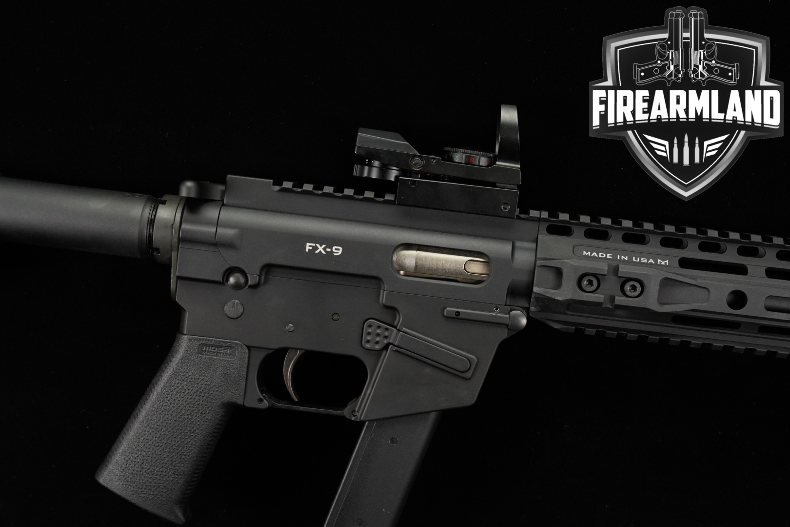 Freedom Ordnance FX-9 9mm AR9 5.5 FX9 AR +2 MAGS, ORIG BOX, OPTICS-img-0